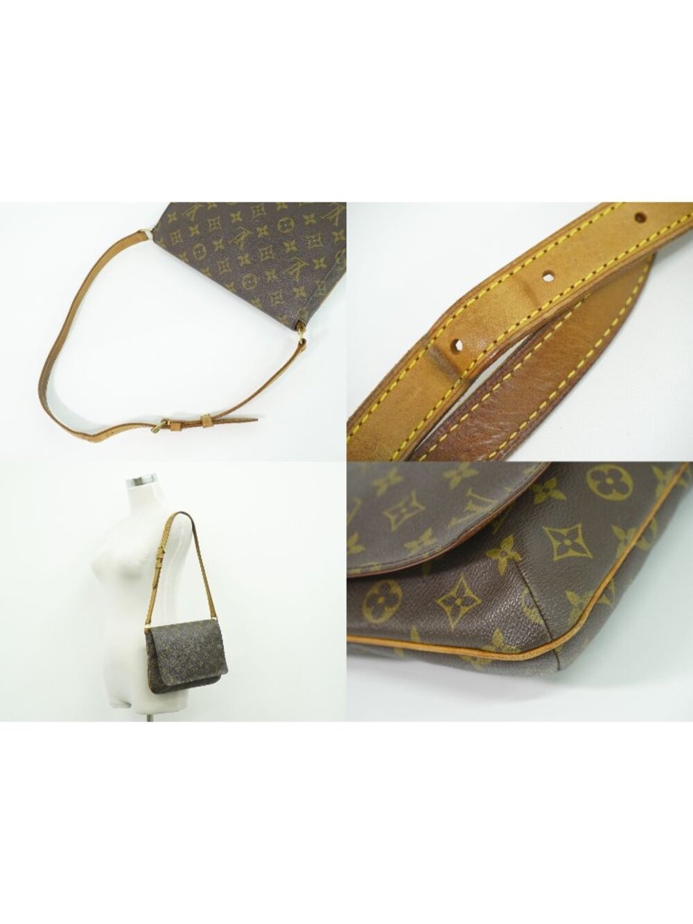 Louis Vuitton LV Musette Tango Short Monogram Shoulder Bag Brown - Picture 6 of 9